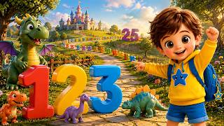Learn Numbers 1 to 25 for Kids | Numbers Adventure with Kiku | Counting 1-25 in English
