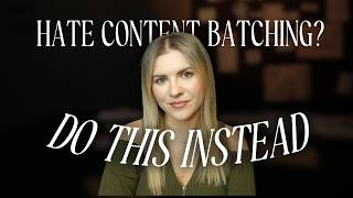 Hate Content Batching? Do THIS Instead (Consistent Content Strategy 2026) | CEO Declassified Ep. 22