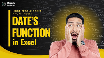 Don’t Get Confused with Excel Dates Anymore  | All Date Functions Explained | Dinesh Analytics