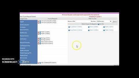 Course Registration Aeries Portal Instructions