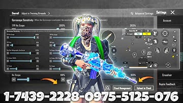 New Update 3.7🔥Best Sensitivity Code + Control Settings Pubg Mobile /Bgmi Sensitivity 2025