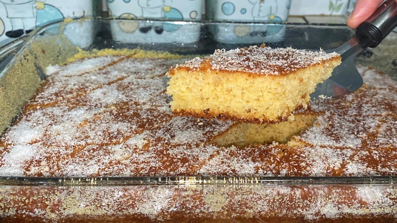 بسبوسة برايبي و الكوك كتجي غزالة مع مذاق لا يقاوم بمكونات متواجدة في كل بيت 