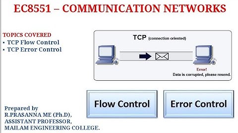 TCP(Transmission Control Protocol) - Flow Control