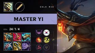 Master Yi Mid vs Ryze - KR Master Patch 26.15