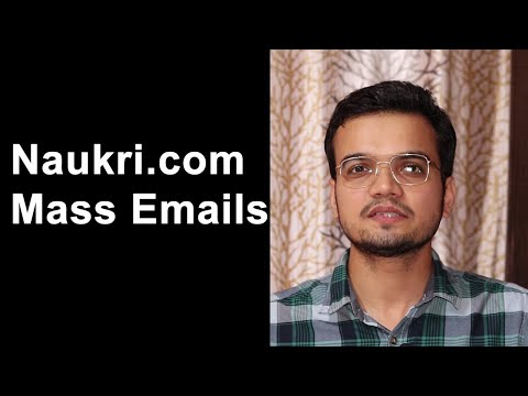 How to Send Mass Emails On Naukri.Com Portal (Hindi) ?