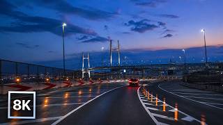 Blue Hour Drive through Yokohama 🌃 / 8K 60fps HDR / Soft Lofi Beats screenshot 3