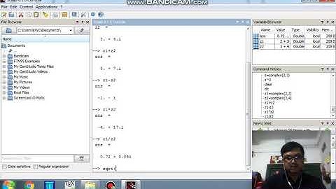 Basic SCILAB Complex arithmatic