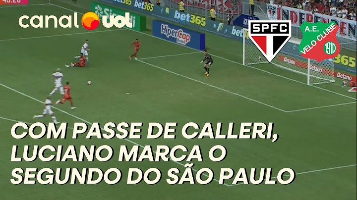 GOL! COM TOQUE DO CALLERI, LUCIANO FAZ O SEGUNDO DO SÃO PAULO CONTRA O VELO CLUB