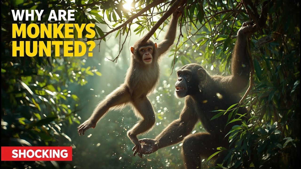 Monkeys Hunted Why Stunning Monkeys Are Hunted | Shocking Monkey Survival & Predator ...