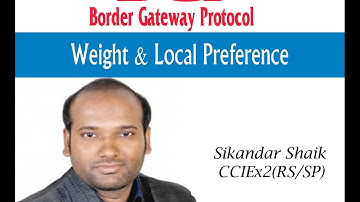 Weight & Local Preference - Video By Sikandar Shaik || Dual CCIE (RS/SP) # 35012