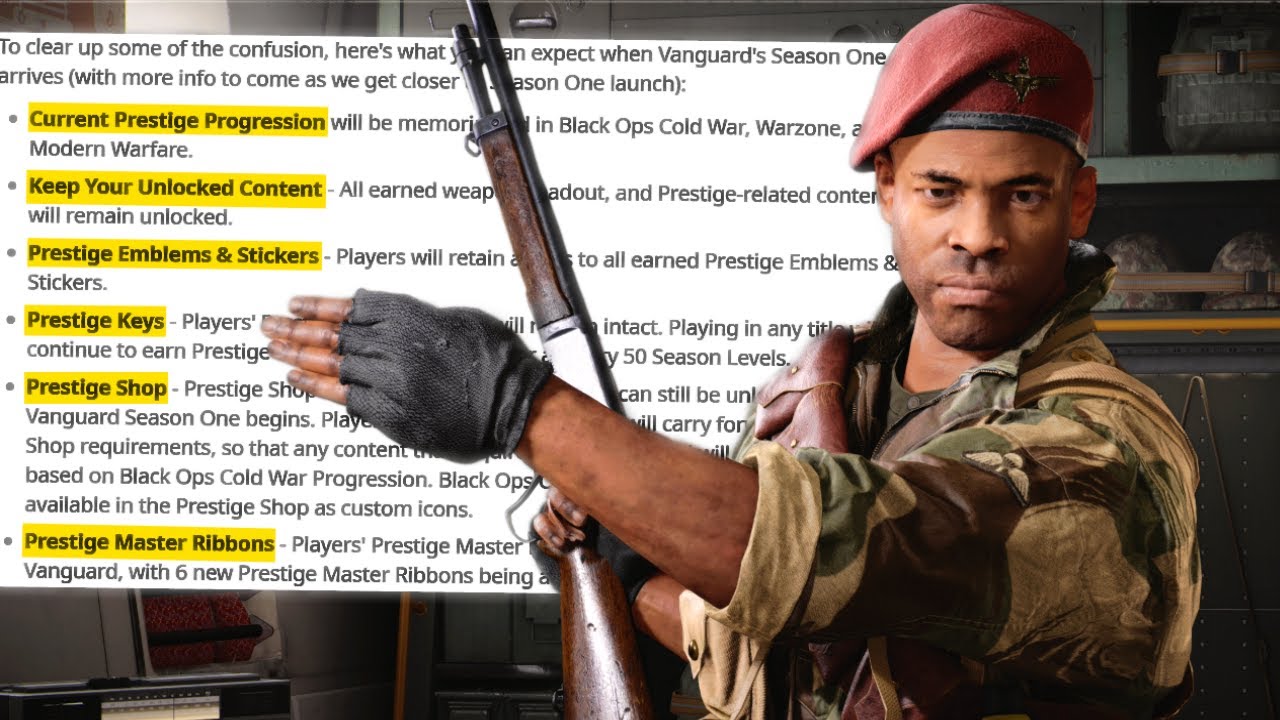 Treyarch Developing Vanguard's League Play & More Prestige Mode Details