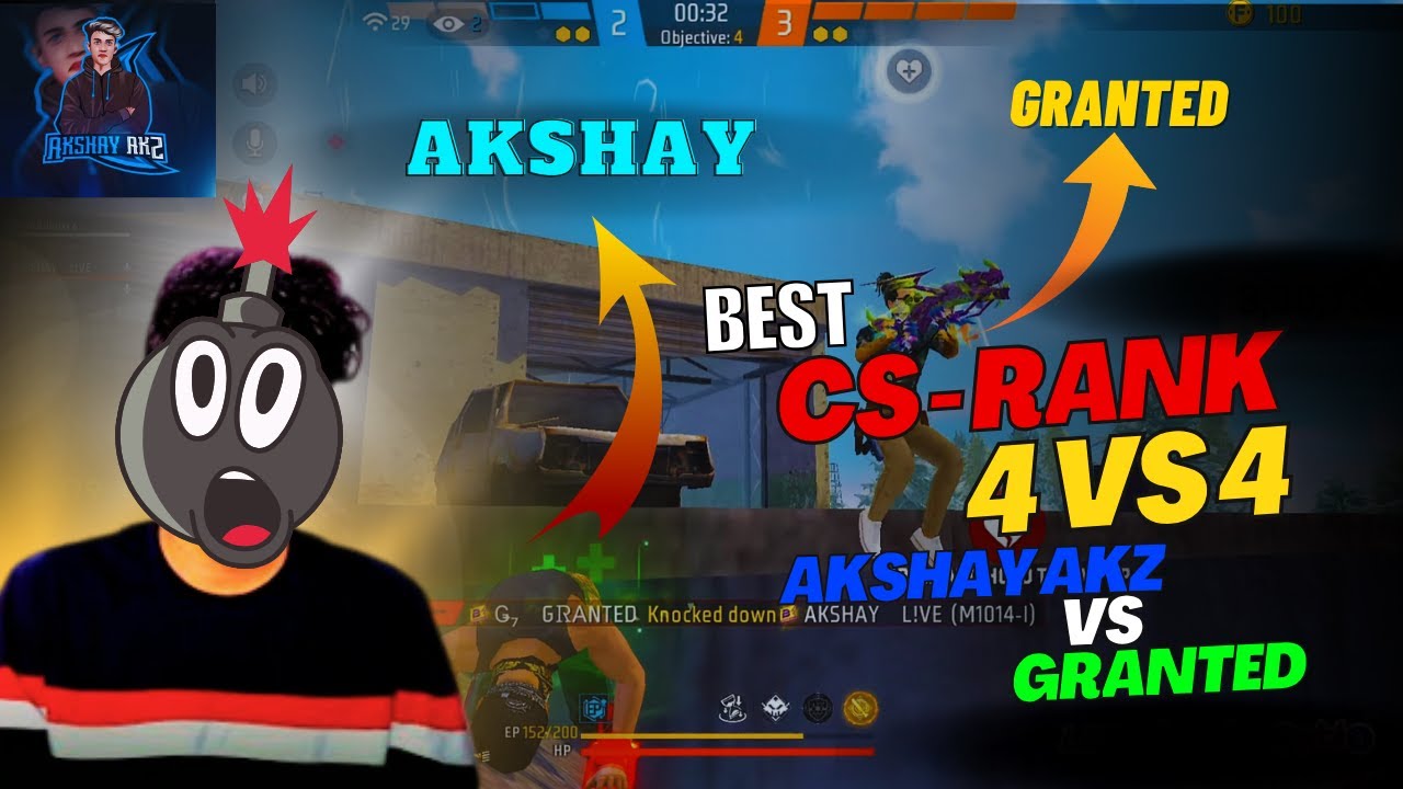 AKSHAY AKZ vs GRANTED CS - RANK😱🥵GRANDMASTER LOBBY  @AkshayAkz   @Grantedgaming-ey8cg   