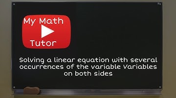 ALEKS | Solving a linear equation with several occurrences of the variable: Variables on both sides