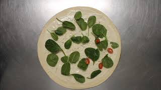 Spinach Alfredo Pizza