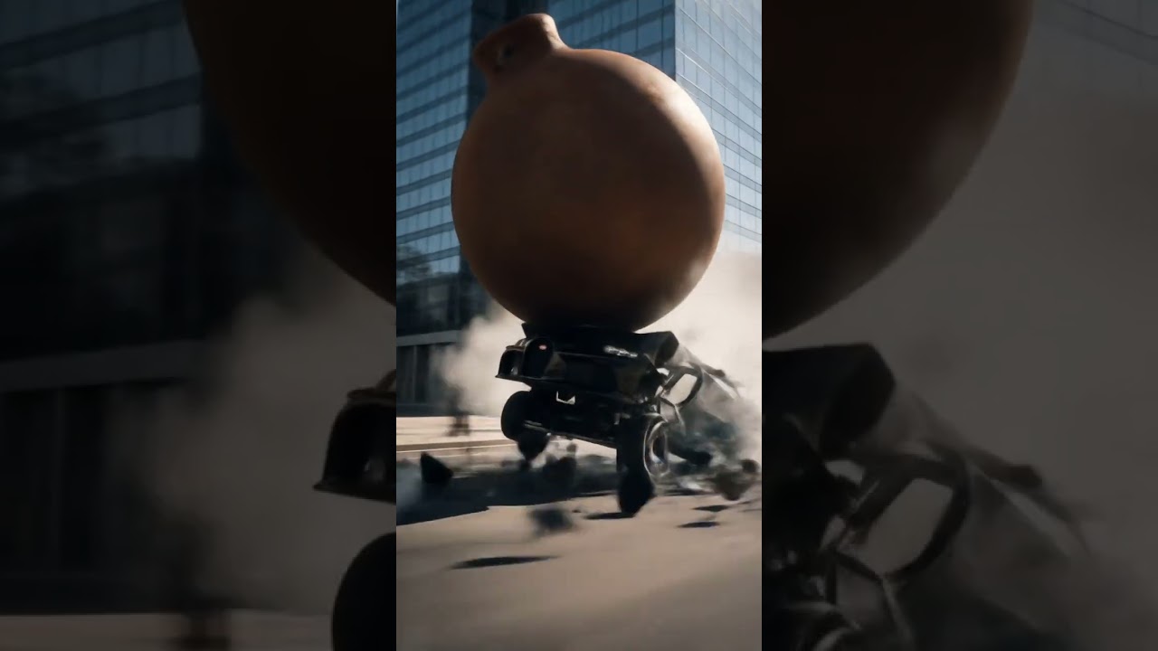 Bugatti CRUSHED by Giant Pot! 😱 | Satisfying AI Car Destruction