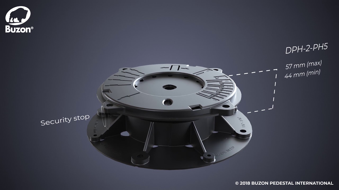 Buzon Adjustable pedestal DPH2PH5 YouTube