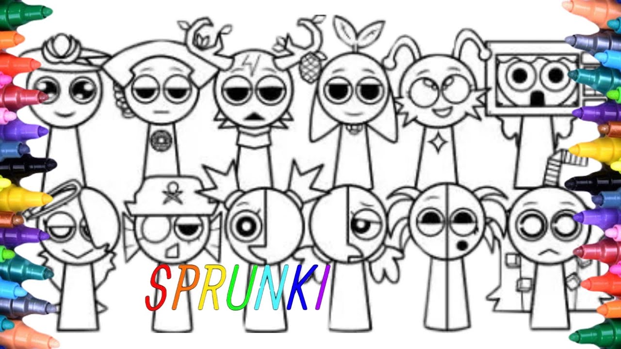 Incredibox Sprunki New Coloring Pages : How to Color Sprunki OC : NCS Music 