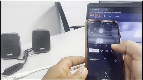 Two way communication setting IP Camera & NVR . How to setup 2 Way communication in IP Camera CPPLUS