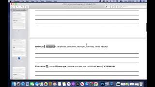 Argumentative Essay Layout Instructions Video