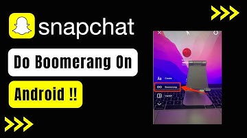 How To Do a Boomerang on Snapchat (Android) !