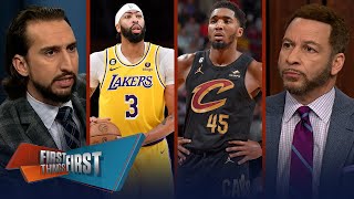 Anthony Davis exits w/ flu symptoms, Donovan Mitchell entered MVP convo | NBA | FIRST THINGS FIRST