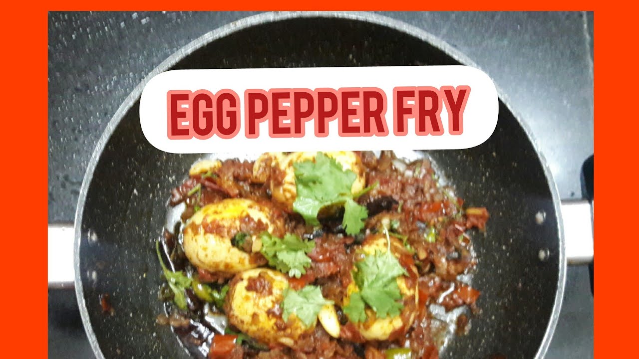Egg pepper fry How to make egg pepper fry spicy egg Egg pepper fry