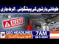 Weather forecast  weather alert  geo news 7 am headlines  28th may 2024
