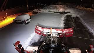 This seasons last snow? Snow Plowing 10cm of wet snow | Volvo L70H | Tokvam UT490