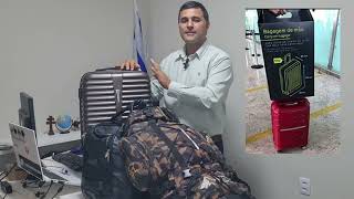 Tamanho da  Mala de Bordo  e Mochila  Gratis em Voos.
