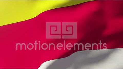 Carinthia Flag Waving In The Wind. Looping Sun Rises Style. Animation Loop Stock Animation