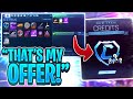 I Accepted Everyone's FIRST OFFER for my BEST ITEMS on Rocket League... [BIG MISTAKE]