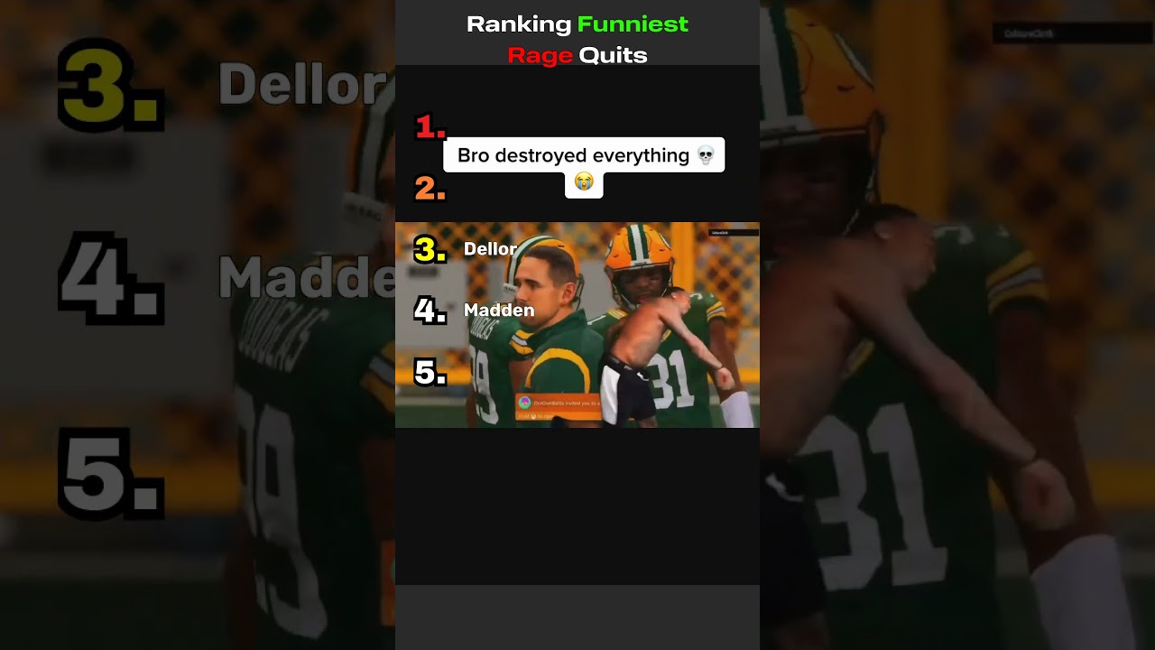 Funniest Rage Quit Moments #shorts #ranking