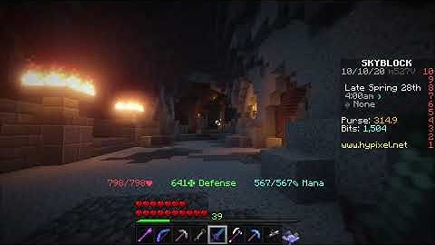 Hypixel Skyblock The Deep Caverns Is Sponge Now To(Cursed Skyblock)