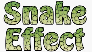 Tutorial Photoshop CS6 - Cartoon snake skin text effect screenshot 5