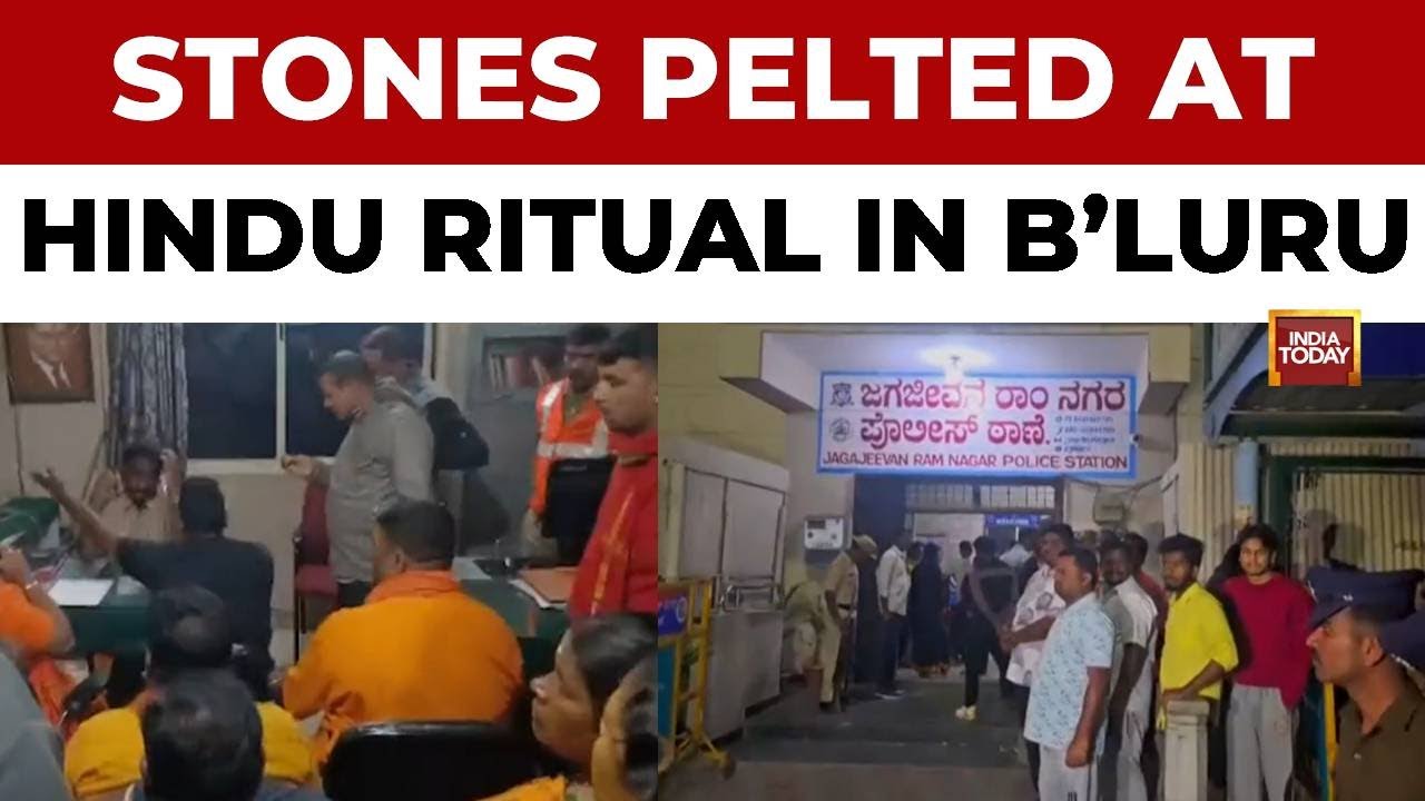 Breaking News: Stones Pelted at Om Shakti Puja Procession in Bengaluru’s Chamrajpete Area