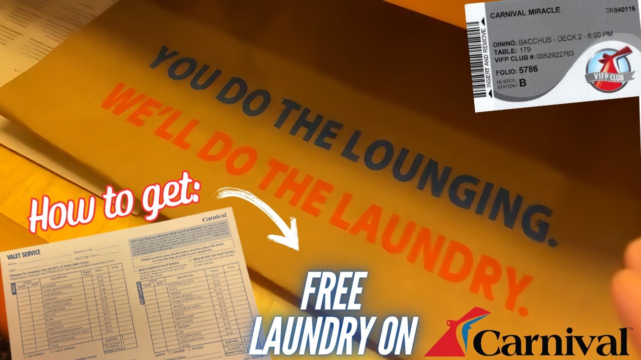 Cruising Hacks: How to Get FREE Laundry on a Carnival Cruise Ship?