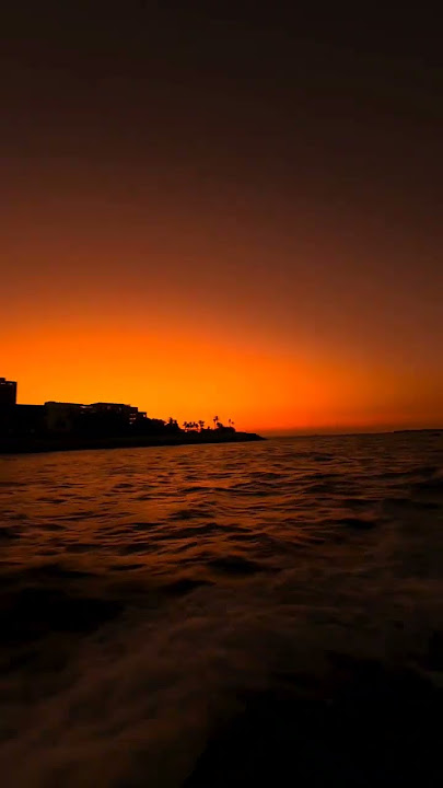 Sunsets at sea ...