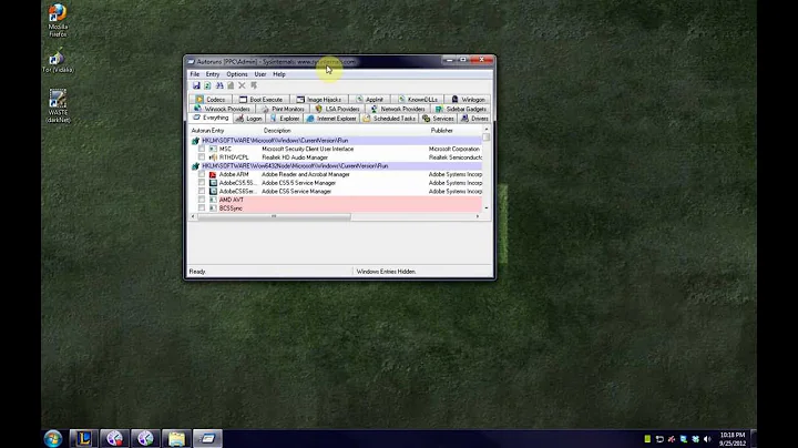 Using Autoruns to optimize your computer & find viruses