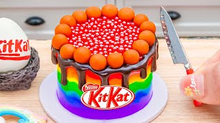 Amazing KitKat Cake | Satifying Miniature Rainbow KitKat Chocolate Cake Decorating Ideas Delicious