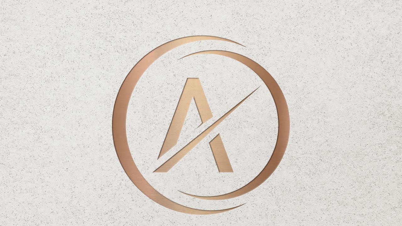 A letter Logo Design tutorial | create a logo in urdu/hindi - YouTube