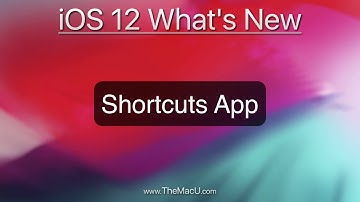 The new Shortcuts App in iOS 12!