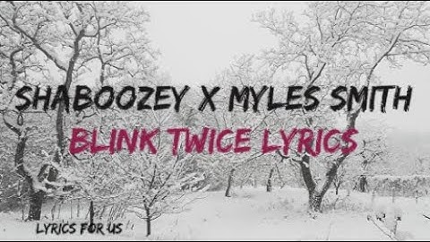 Thumbnail of SHABOOZEY X MYLES SMITH - BLINK TWICE