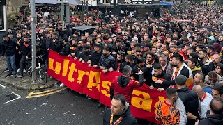 Ultraslan Manchester Kortej Yürüyüşü / Galatasaray fans are walking to Old Trafford / 03.10.2023