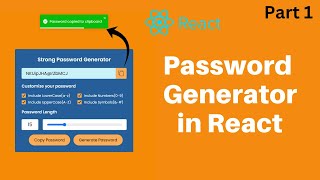 Build a Strong Password Generator with React Part 1 | React JS Tutorial for Beginner | Coding Power screenshot 3