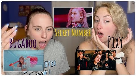 TWINS REACT TO SECRET NUMBER (시크릿넘버)–‘DOOMCHITA’, BUGABOO (버가부)–‘POP’, & PIXY (픽시)–‘Villain’ M/Vs!