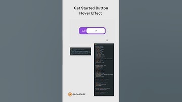 Get Started CSS Button Hover Effect || #animation #css #threejs #coding #developer #cssanimation