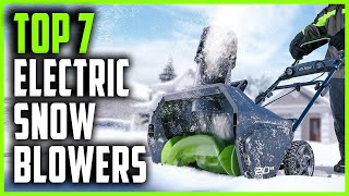 Best Electric Snow Blowers 2023 | Top 7 Best Cordless Electric Snow Blower