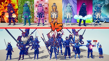 ELEMENT SENSEI VS NEW DYNASTY FACTION | Totally Accurate Battle Simulator