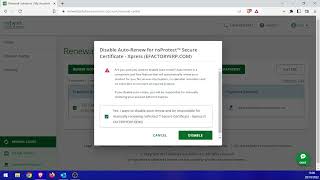 Network Solutions 29/10/2022: Prueba de Inactivación de Renovación automática de SSL screenshot 4