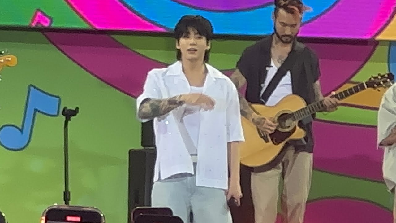 BTS JUNGKOOK GOOD MORNING AMERICA SOUNDCHECK / PERFORMANCE - YouTube